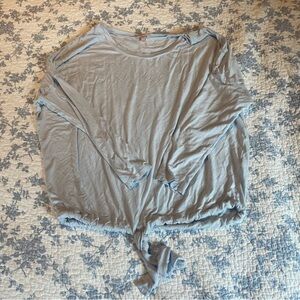 Eberjey Gisele Tencel Modal Light Blue Pajama Top Size Medium